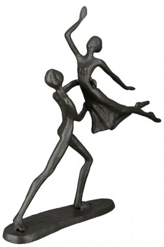 Figurina Tanzpaar, Fier, Gri inchis, 20x17.5x6.5 cm