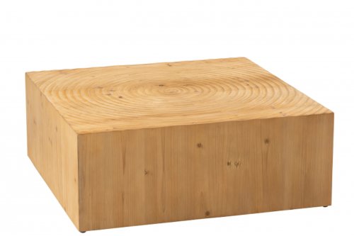 Jolipa - Masuta , lemn, natural, 80x80x30 cm