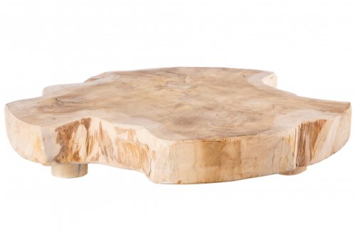 Platou, lemn, maro, 40x7x40 cm