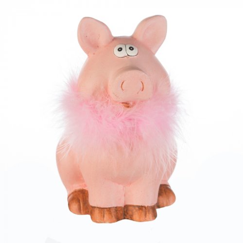 Pusculita Piggy, ceramica, roz, 10.5x13.5x17 cm