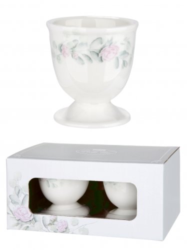 Gilde - Set 2 cupe pentru ou botanic chic, portelan, 5.4x5 cm