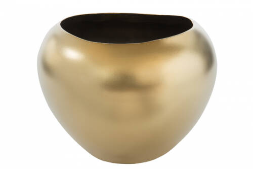 Vaza AVA, ceramica, auriu, 15x20 cm