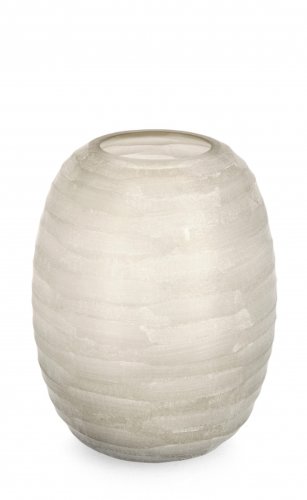 Bizzotto - Vaza dondra, sticla, bej, 25x25x31 cm