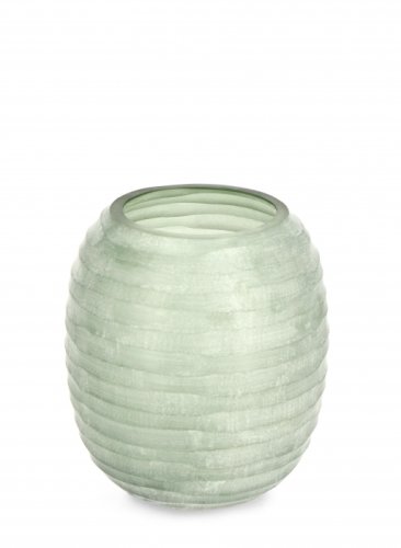 Bizzotto - Vaza dondra, sticla, verde, 22x22x23 cm