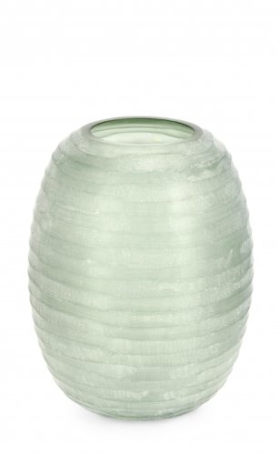 Bizzotto - Vaza dondra, sticla, verde, 25x25x31 cm