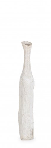 Bizzotto - Vaza sponge, alb, rasina, 16x15x86 cm