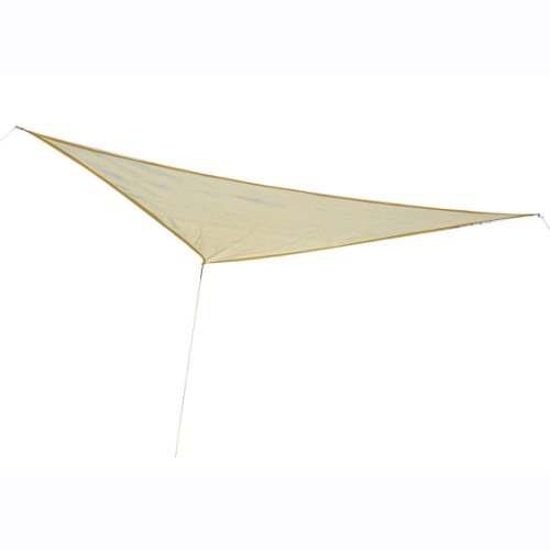 Outsunny Cort parasolar triunghiular- Cort tip velă - Anti UV - Crem - 5x5x5m