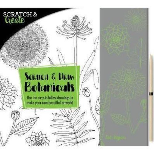 Scratch & draw botanicals