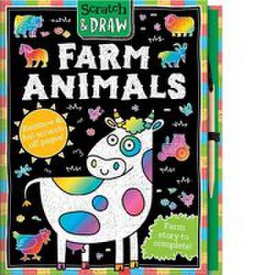 Scratch & draw farm animals