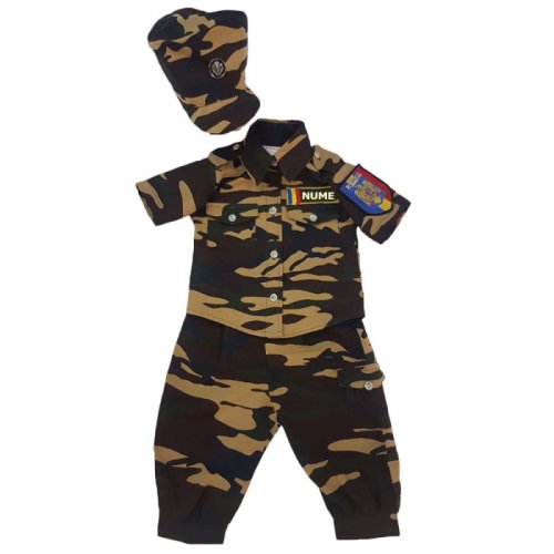 Costum de armata pentru copii 5-6 ani, camuflaj, marime 116-122