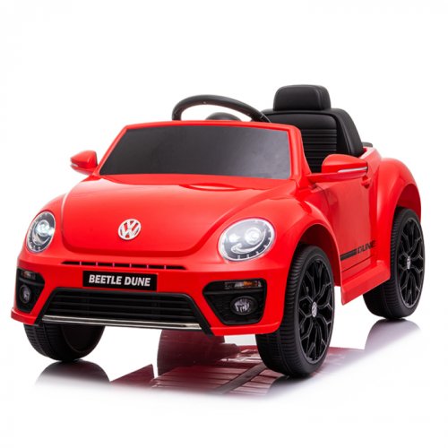 Masinuta electrica pentru copii VW Beetle Dune 35W 6V, functie de leganat, culoare Rosu