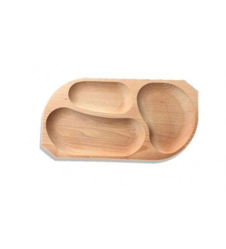 3gifts - Platou din lemn 3 compartimente