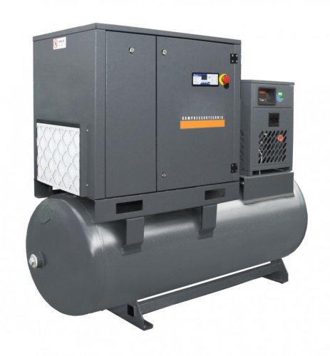 Compresor de aer profesional cu surub - 11kW, 1500 L/min, 10bari - Rezervor 500 Litri - WLT-11/500-P-COMBO-10bar