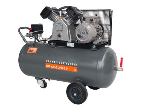 Compresor de aer profesional cu piston - 2,2kW, 420 L/min 10 bari - Rezervor 200 Litri - WLT-PROG-420-2.2/200