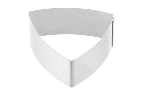 Forma triunghi convex pentru patiserie, fabricata din inox, dimensiune 70mm x 30h mm