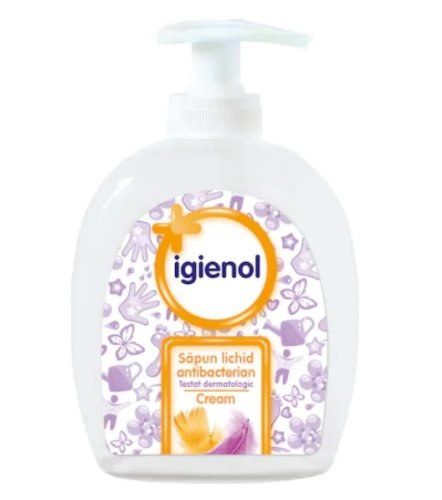Igienol Sapun lichid antibacterian Cream, 300 ml