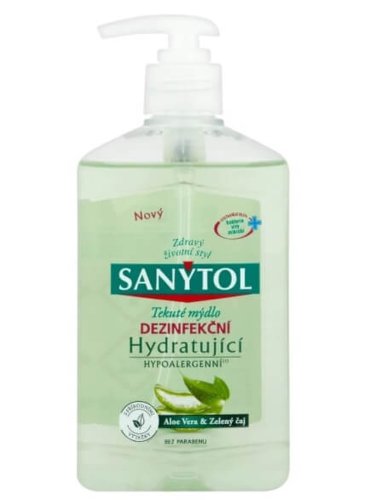 Sanytol Dezinfectant Sapun Lichid Antibacterian Aloe Vera & Ceai Verde, 250 ml