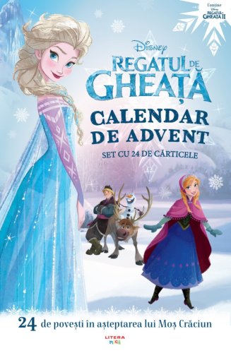 Litera - Disney. regatul de gheata. calendar de advent. set cu 24 de carticele (transport gratuit)