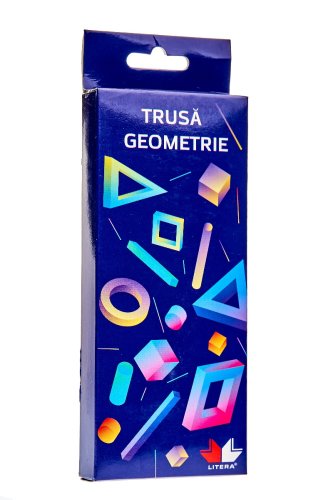 Litera - Trusa geometrie 9 piese in cutie metalica