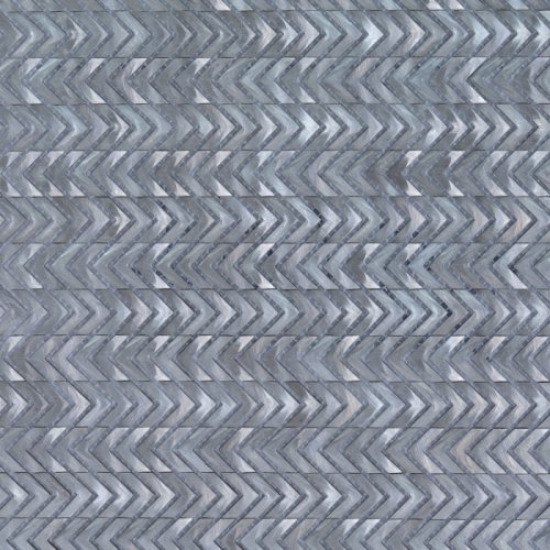 Mozaic baie culoare argintiu metalic, 30x30 cm herringbone silver, keramyth