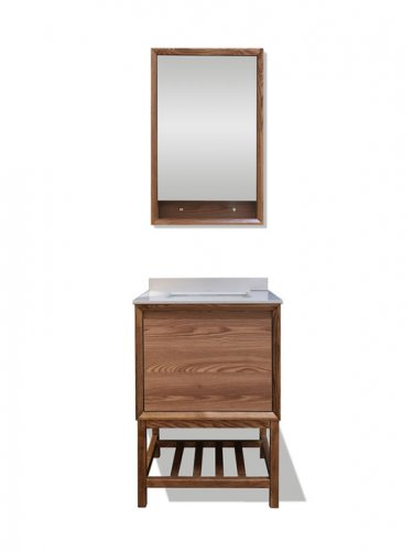 Set mobilier baie cu lavoar si oglinda inclusa, Elara