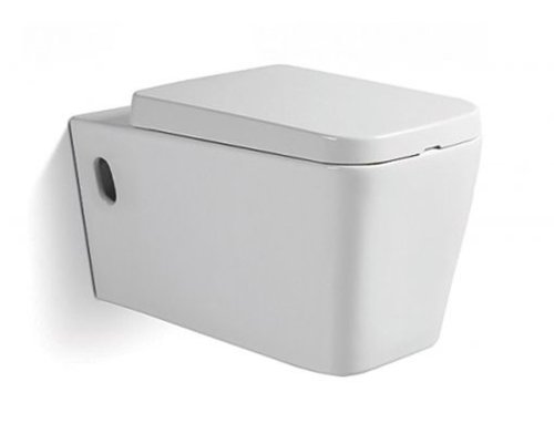 Dalet - Vas wc suspendat square cu capac soft close inclus
