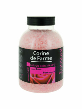 Corine De Farme - Sare de baie cu trandafir, 1300 g