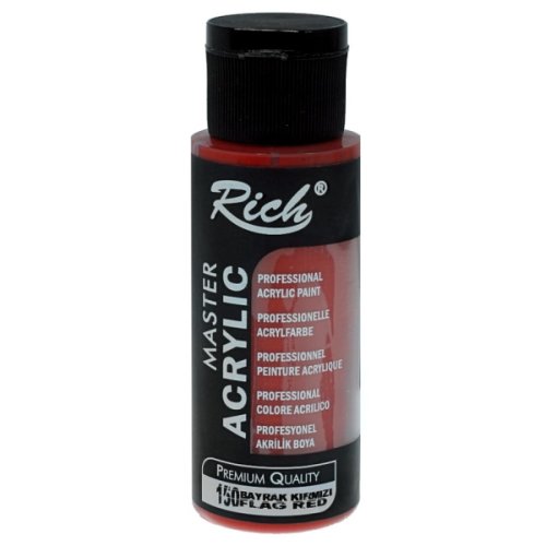 Acrilic rosu vermilion inchis mat 60ml Rich AKR-060-150