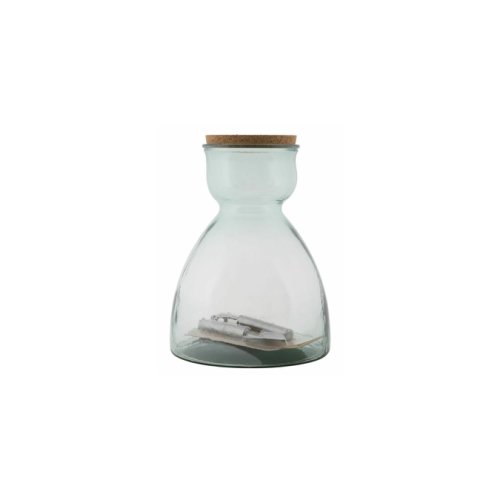 Vaza, Roma1573, Transparent, Sticla reciclata, 34x27x27 cm