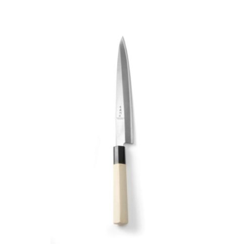 Profi Line - Cutit japonez sashimi, serie de top, lama 24 cm, cutit 37 cm, grosime lama 4 mm din aliaj de carbon, maner traditional lemn