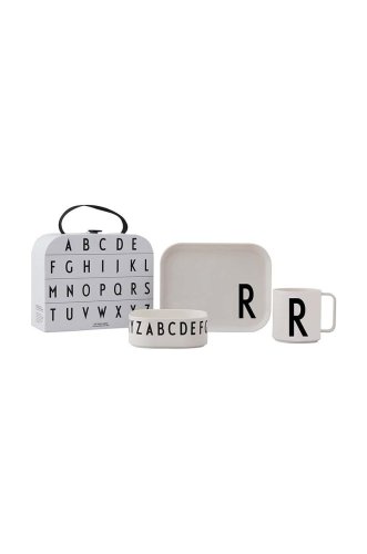 Design Letters set de mic dejun pentru copii Classics in a suitcase R 4-pack