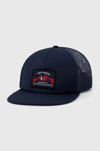 Helly Hansen șapcă culoarea albastru marin, cu imprimeu 67155-001
