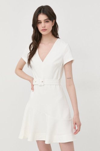 Morgan rochie culoarea alb, mini, evazati