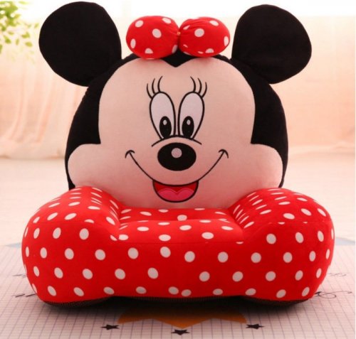 Fotoliu Minnie Mouse Rosu Cu Buline Din Plus