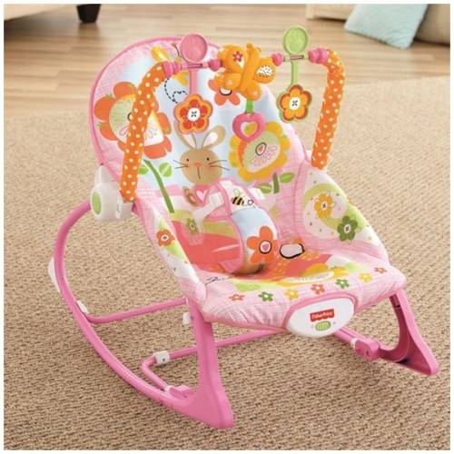 Balansoar 2 in 1 infant to todler pink fisher price