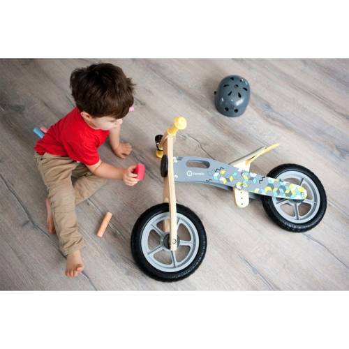 Lionelo - Bicicleta din lemn fara pedale casper grey
