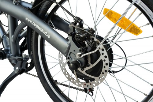 Bicicleta Electrica E-BIKE pliabila roti 20 inch Carpat CSC1005E grialb
