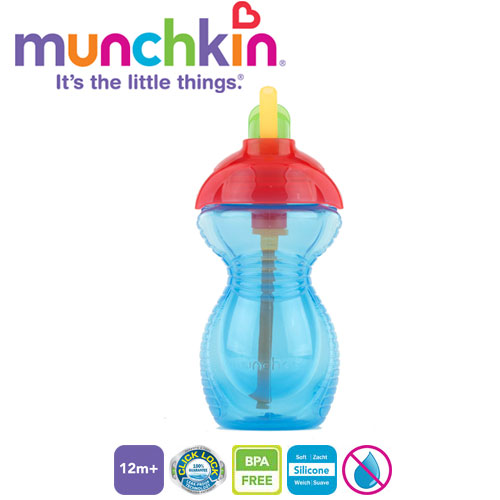 Munchkin - Cana cu pai flip click lock 12l+ blue