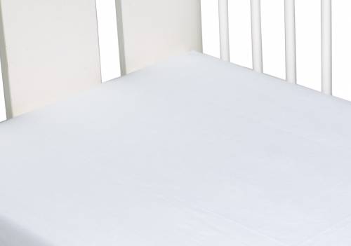 Nichiduta - Cearceaf din bumbac cu elastic 120x60 cm alb