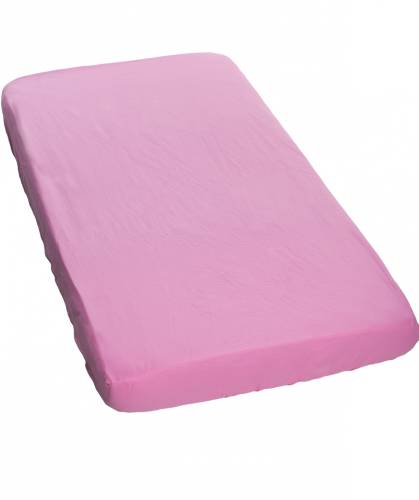 Nichiduta - Cearceaf din bumbac cu elastic 120x60 cm roz