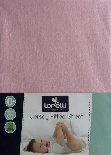 Lorelli - Cearceaf jersey 120x60 cm pink