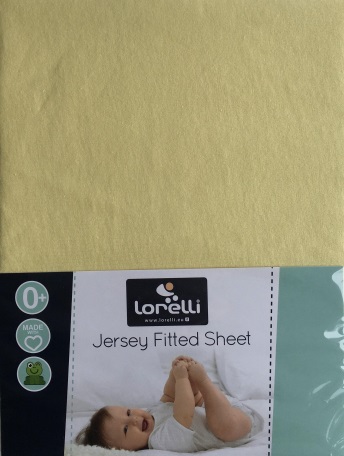 Lorelli - Cearceaf jersey 120x60 cm yellow