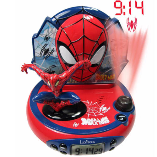 Ceas desteptator copii digital cu proiectie 3d Spiderman