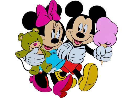 Decoratiune din burete copii Mickey si Minnie srmk-0015