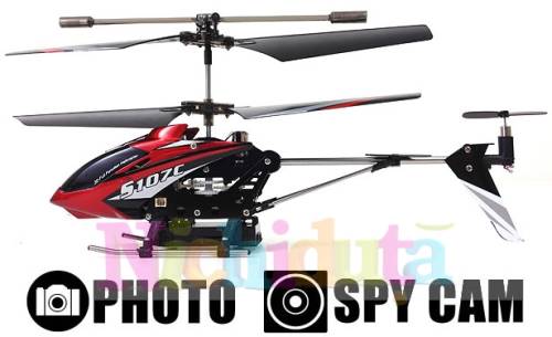 Mini elicopter cu telecomanda si CAMERA VIDEO, Syma S107C