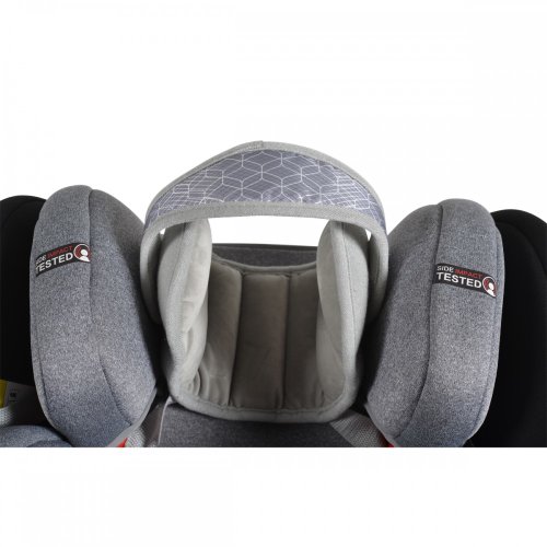 Protectie cap ergonomica pentru scaun auto Cangaroo Shelter New Grey