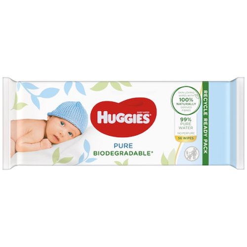 Servetele umede Huggies Pure Biodegradabile 56 buc