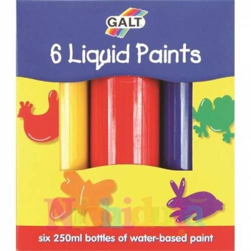 Galt - Set 6 acuarele lichide 6 liquid paints