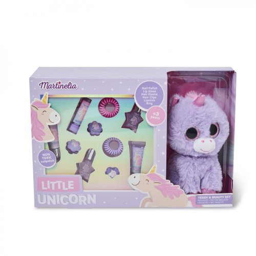 Set produse cosmetice si Unicorn de plus Little Unicorn Martinelia 30609