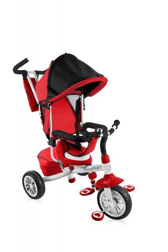 Lorelli - Tricicleta multifunctionala pentru copii fast 3 in 1 red white